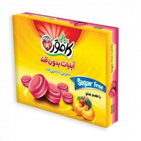 آبنبات بدون قند با طعم هلو کامور